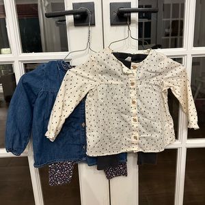 2 H&M 18 month girl sets.